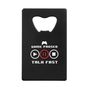 Funny Video Game Design For Men Women Video Gaming Credit Card Bottle Opener