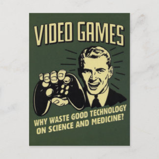 Funny Video Game Saying Postcard
