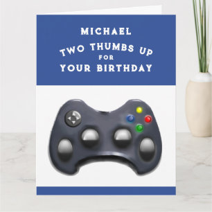 Funny Video Gamer Birthday Card