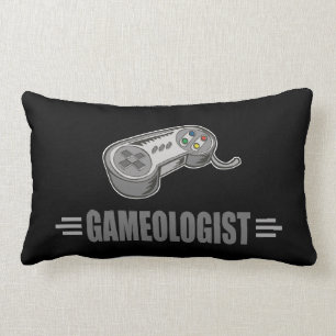 Funny Video Gamer Lumbar Pillow