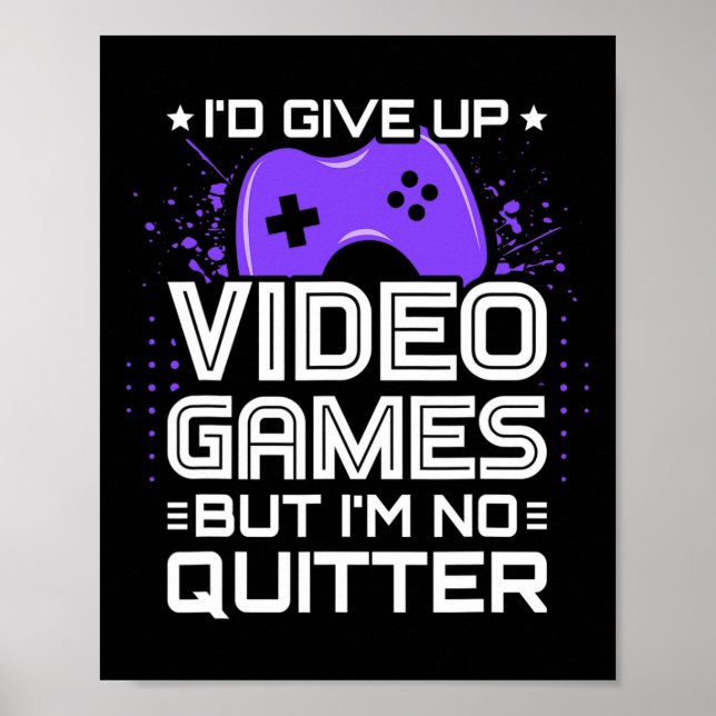 Funny Video Gamer - Pc Console Gaming - Video Game Poster (Front)