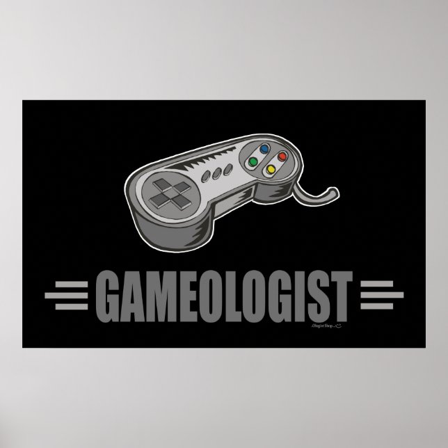 Funny Video Gamer Poster (Front)