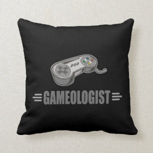 Funny Video Gamer Throw Pillow