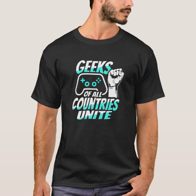 Funny Video Gaming Geek Meme For A Video Gamer T-Shirt (Front)