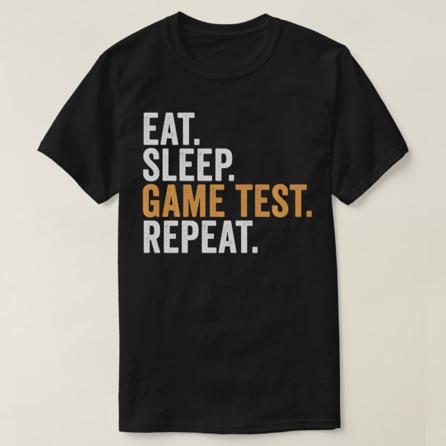 Funny Videogame Testing  T-Shirt (Design Front)