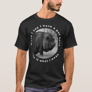 Funny Vietnamese Pot-Bellied Pig Saying Premium T-Shirt