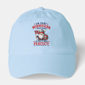 Funny Viking/Norwegian Gnome, "I'm Part Norwegian" Hat