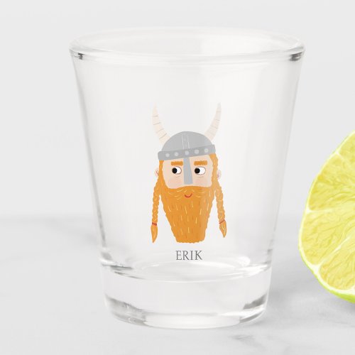 Funny Viking Personalized Shot Glass