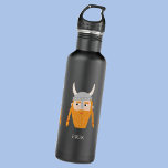 Funny Viking Personalized Stainless Steel Water Bottle<br><div class="desc">A fun Viking,  perfect for your favorite Scandinavian.  Original art by Nic Squirrell. Change the name to personalize.</div>