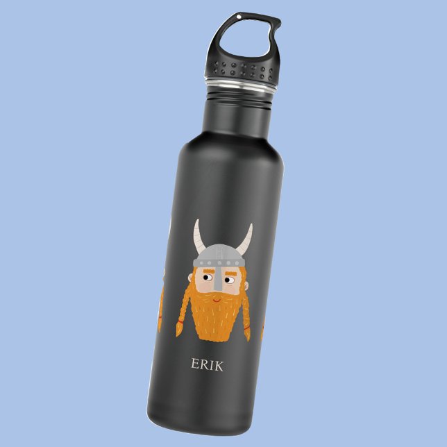 Funny Viking Personalized Stainless Steel Water Bottle (Creator Uploaded)