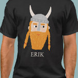Funny Viking Personalized T-Shirt<br><div class="desc">A fun Viking,  perfect for your favorite Scandinavian.  Original art by Nic Squirrell. Change the name to personalize.</div>