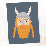 Funny Viking Postcard<br><div class="desc">A fun Viking,  perfect for your favorite Scandinavian.  Original art by Nic Squirrell.</div>