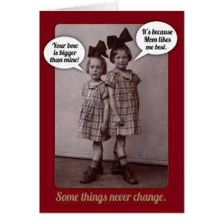 Funny Vintage 1920s Older Sister Birthday Card