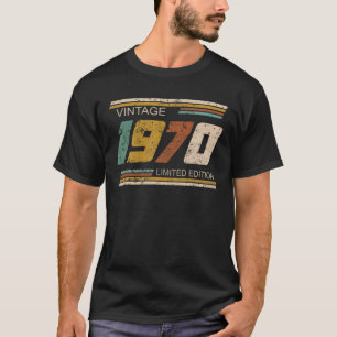 Funny Vintage 1970 Limited Edition Birthday Party T-Shirt