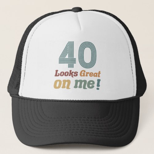 Funny Vintage 40th Birthday Trucker Hat