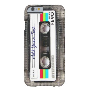 Funny Vintage 80s Retro Music Cassette Tape Barely There Iphone 6 Case by Second_Skin at Zazzle