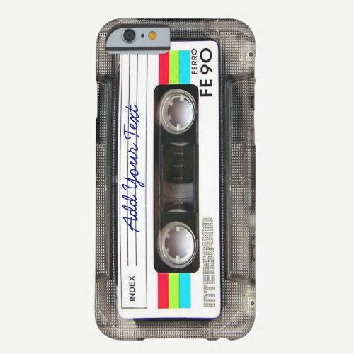 Funny Vintage 80s Retro Music Cassette Tape Barely There iPhone 6 Case