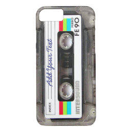 Funny Vintage 80s Retro Music Cassette Tape iPhone 8/7 Case