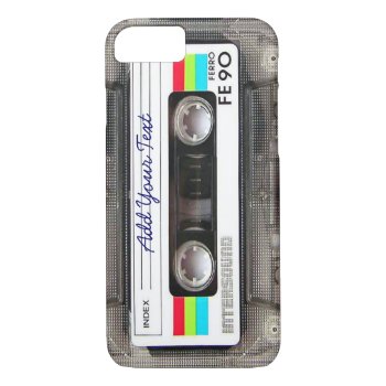 Funny Vintage 80s Retro Music Cassette Tape Iphone 8/7 Case by Second_Skin at Zazzle