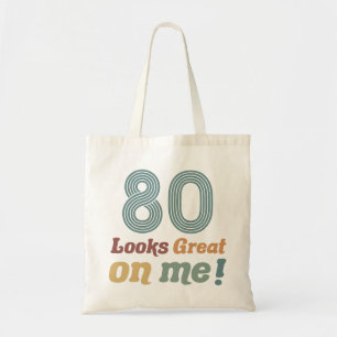 Funny Vintage 80th Birthday Tote Bag