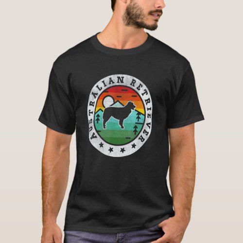 Funny Vintage Australian Retriever Retro Dog Mom D T-Shirt