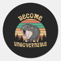 Funny Vintage Become Ungovernable Moo Deng Ba1