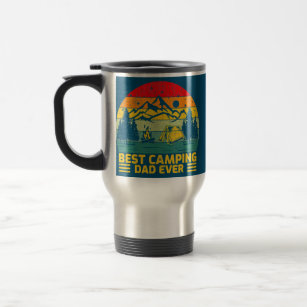 Funny Vintage Best Camping Dad Ever Father's Day  Travel Mug