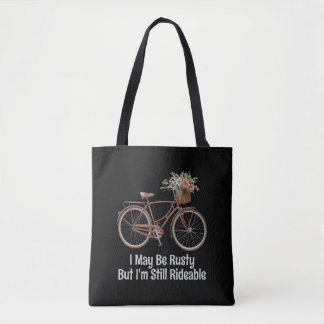 Funny Vintage Bicycle Tote Bag
