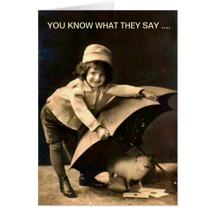 Funny Vintage Birthday Picture Card Zazzle