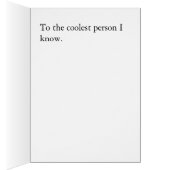 Funny Vintage Black and White Card (Inside (Right))