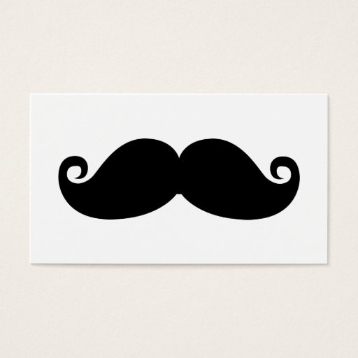 Customizable Funny Vintage Black Mustache Business Card