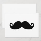 Funny Vintage Black Mustache (Front/Back)