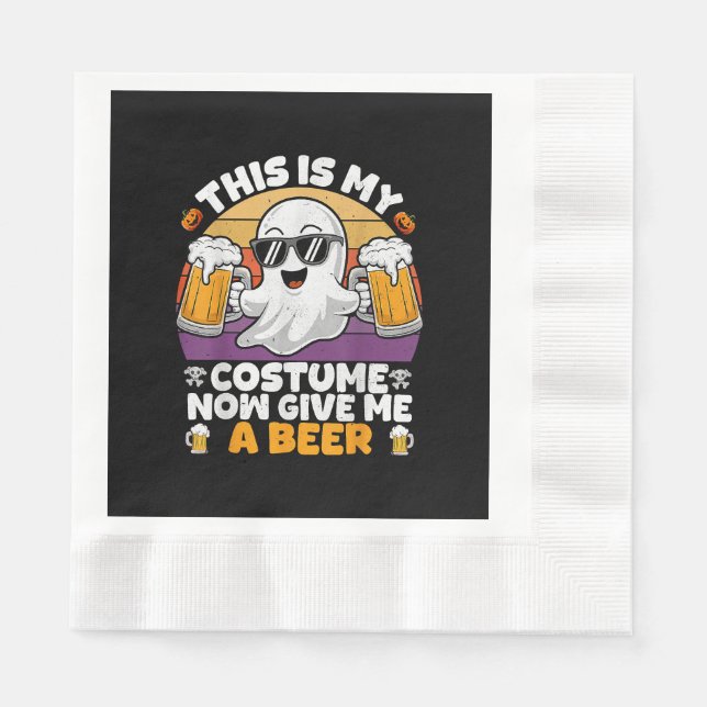Funny Vintage Boo  Napkins (Front)