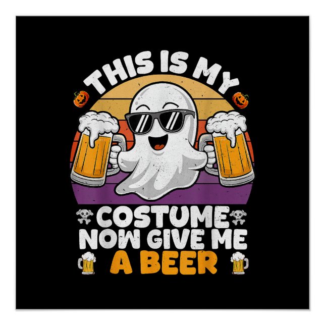 Funny Vintage Boo  Poster (Front)