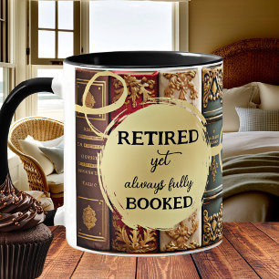 Funny Vintage Books Retirement Coffee Mug