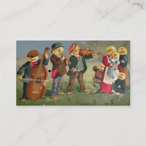 Funny Vintage Business Card _ Chicken Band