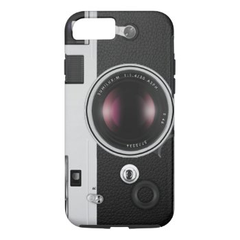 Funny Vintage Camera Cool Pattern Iphone 8/7 Case by CityHunter at Zazzle
