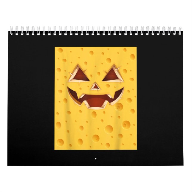 Funny Vintage Cheese Costume Halloween Calendar (Cover)