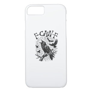 Funny Vintage Crow F-Caw-F iPhone 8/7 Case
