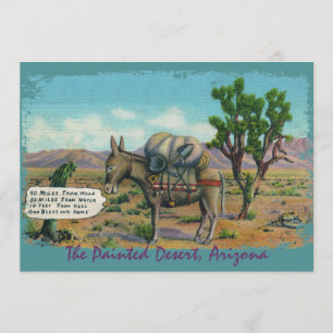 Funny Vintage Desert Party Invitations