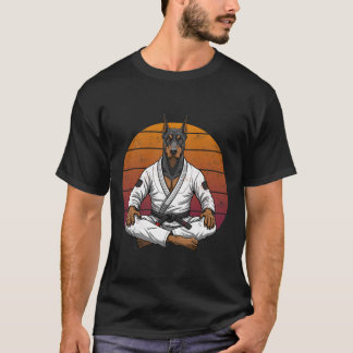 Funny Vintage Doberman Pinscher Brazilian Jiu Jits T-Shirt
