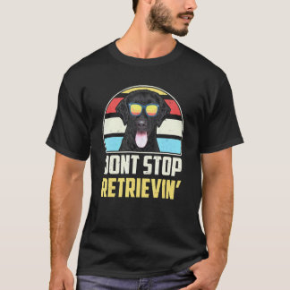 Funny Vintage Dont Stop Retrieving Curly Coated Re T-Shirt