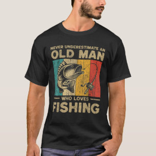 Funny Vintage Fishing Jokes Womens Mens Fisherman T-Shirt