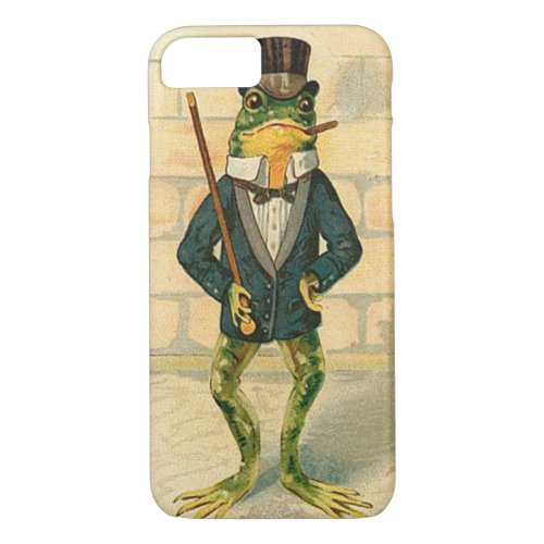 Funny Vintage Frog iPhone 87 Case