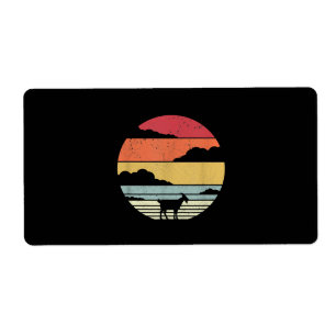 Funny Vintage Goat Gift Label