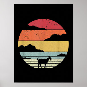 Funny Vintage Goat Gift Poster