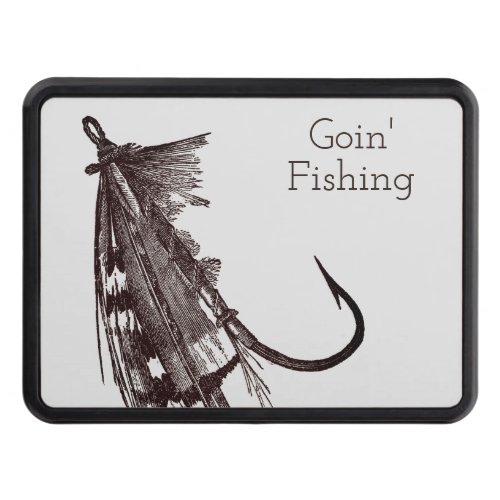 Funny Vintage Goin Fishing Hitch Cover