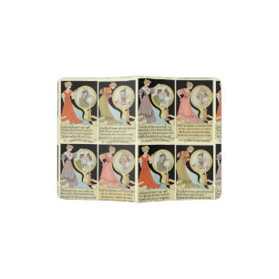 Funny Vintage Halloween Card Collage Passport Holder