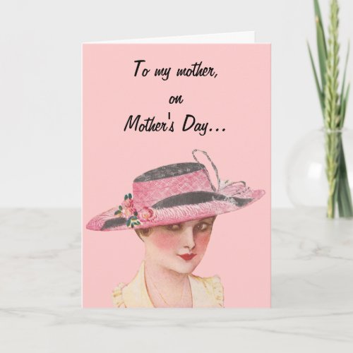 Funny Vintage Happy Mothers Day Card