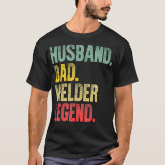 Funny Vintage Hus Dad WelderRetro Gift T-Shirt